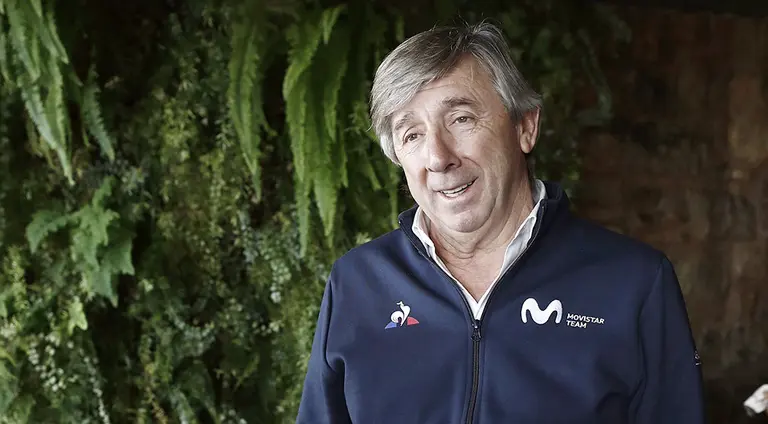 El mánager general del Movistar Team Eusebio Unzué atiende a los medios de comunicación hoy viernes jornada en la que concluye la reunión técnica y logística del equipo previa a la temporada 2019. EFE/Jesús Diges