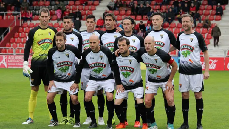 Equipo titular del Tudelano en Miranda de Ebro. CD Mirandés