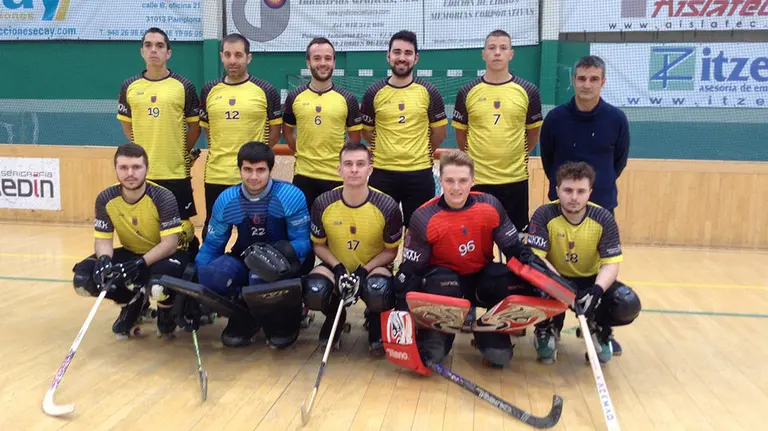 El Lagunak de la OK Bronce Liga Norte de hockey sobre patines.