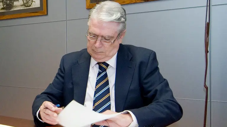 Fallece José María Cuesta, presidente de honor de Cruz Roja Navarra. CEDIDA