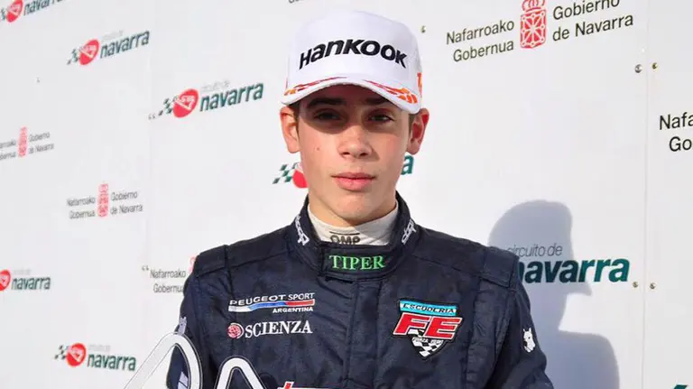 El piloto Franco Alejandro Colapinto. Cedida.