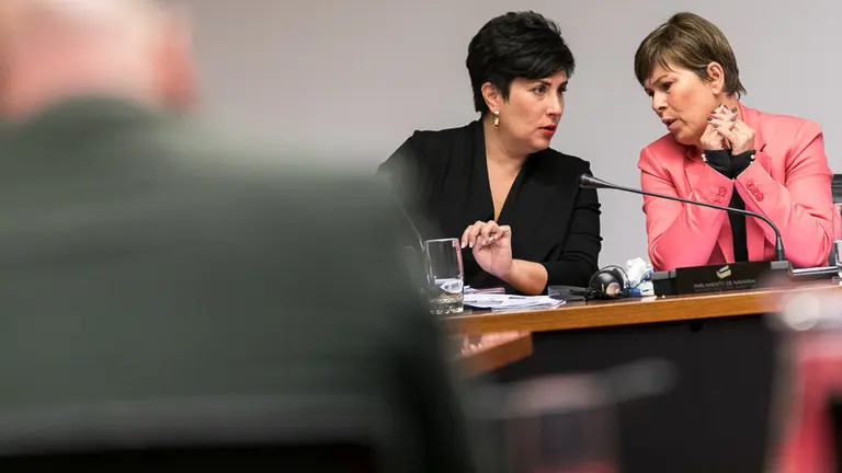 La presidenta del Gobierno de Navarra, Uxue Barkos, comparece para explicar la decisión de implantar el Programa Skolae en todos los centros educativos (18). IÑIGO ALZUGARAY