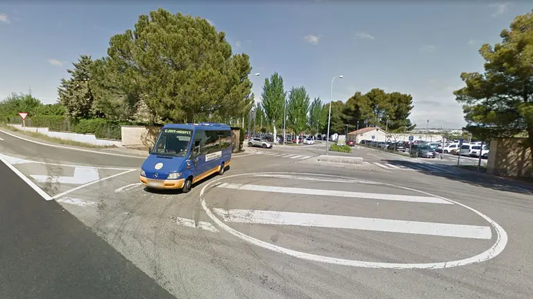 Imagen de uno de los autobuses urbanos que conectan el Hospital Reina Sofía con el centro de Tudela ARCHIVO