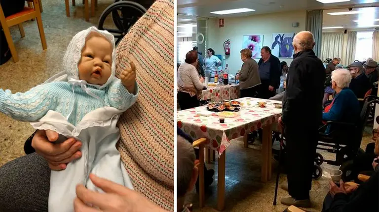 Joselin López, uno de los muñecos con los que la Residencia San José ha puesto en marcha una terapia para algunas de sus residentes RESIDENCIA SAN JOSÉ 1