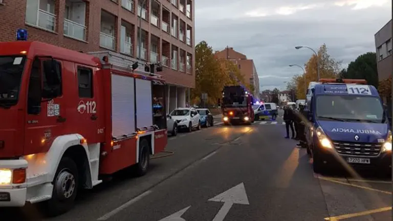 Incendio en la calle Remiro de Goñi de Pamplona (2) POLICÍA MUNICIPAL DE PAMPLONA
