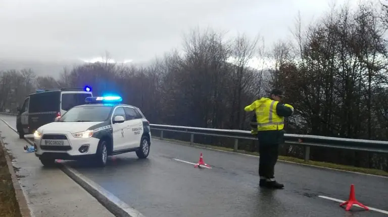 Ciclista muerto en Ibañeta GUARDIA CIVIL