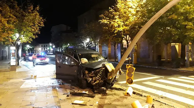 Accidente en Huarte (2) BOMBEROS DE NAVARRA