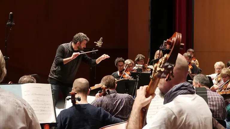 La Orquesta Sinfónica de Navarra en Baluarte. CEDIDA
