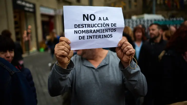Jornada de huelga de la plantilla de la Administración de Justicia de Navarra en los juzgados de Pamplona, Tudela, Estella, Tafalla, Aoiz y los juzgados de paz, en el transcurso de la cual tendr (5)