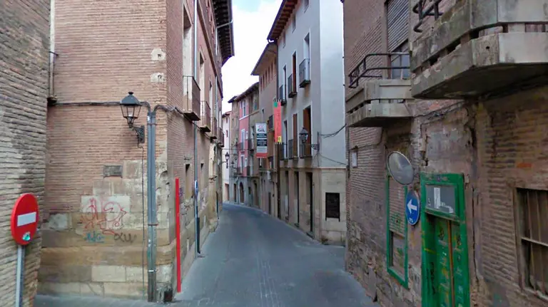 Calle del Portal en Tudela. ARCHIVO