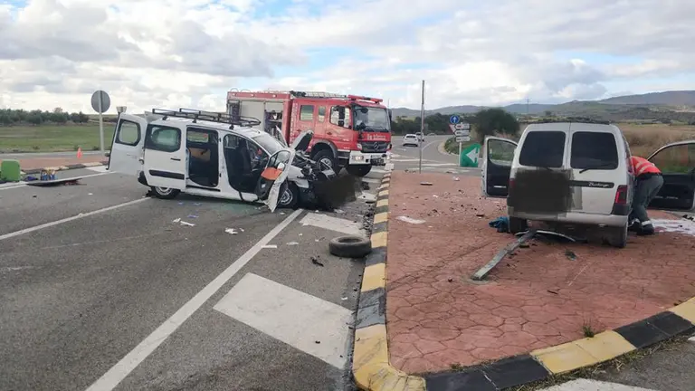 Accidente de tráfico en Allo BOMBEROS DE NAVARRA