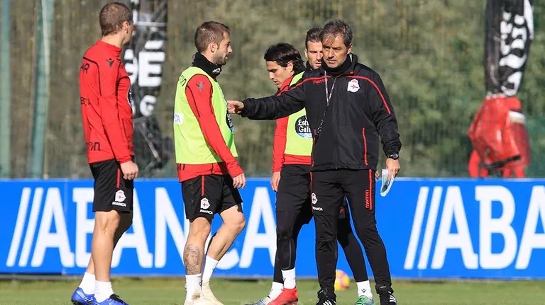 Entrenamiento del equipo gallego Web RC Deportivo.