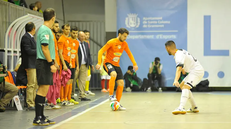 Partido del Ribera Navarra de fútbol sala. Cedida.