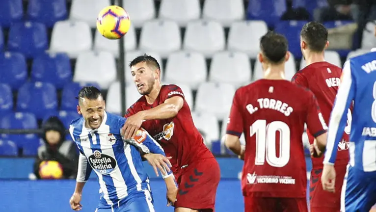 Imagen del Deportivo-Osasuna. LA LIGA 123