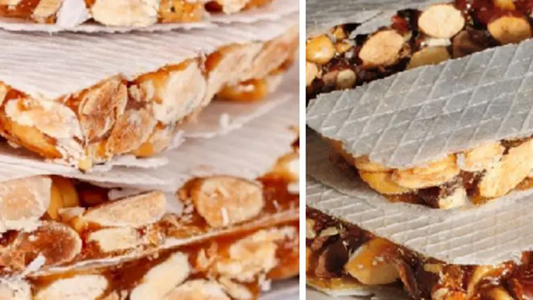 Imagen de varios turrones de almendra CEDIDA