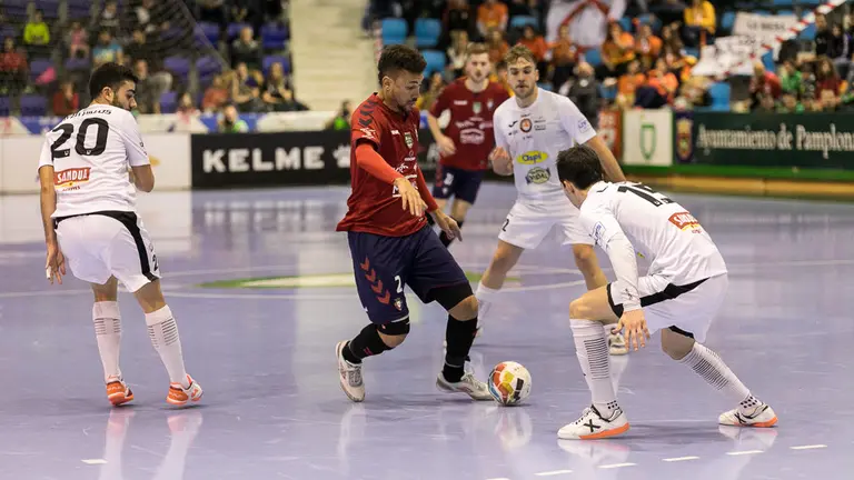 Partido de la liga de Fútbol Sala entre Osasuna Xota y Ribera Navarra en el Pabellón Anaitasuna (23). IÑIGO ALZUGARAY
