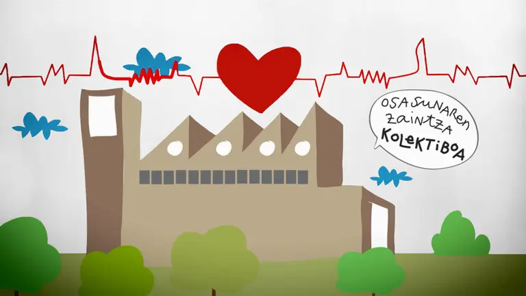 Imagen de la nueva campaña sanitaria del Gobierno de Navarra para realizar reconocimientos médicos en las empresa. GOBIERNO DE NAVARRA