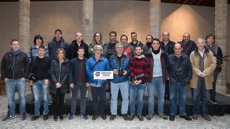 Presentación de la Asociación de Reporteros Gráficos de Navarra (AREGNA) como entidad representante de este colectivo profesional en Navarra. MAIALEN HUARTE