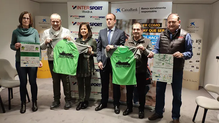 Presentación de la San Silvestre 2018 de Pamplona en La Caixa.