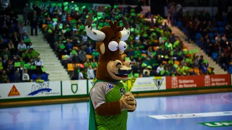 El Helvetia Anaitasuna se enfrenta al Balonmano Benidorm en partido de la duodécima jornada de la Liga Asobal. MIGUEL OSÉS