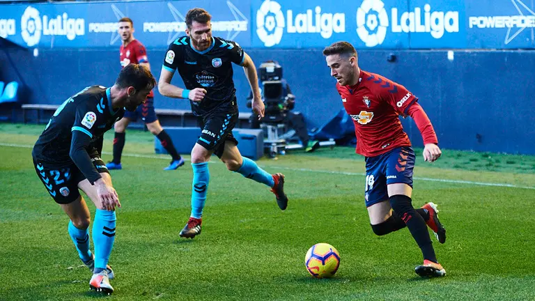 Partido entre Osasuna y Lugo correspondiente a la decimosexta jornada de liga. MIGUEL OSÉS 9