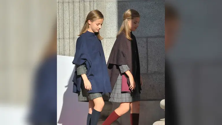 La Princesa Leonor y la Infanta Sofía el día de la Constitución EP