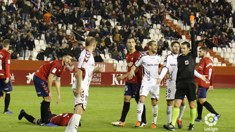 Imagen del partido Albacete BP - C.A. Osasuna en el Carlos Belmonte. LA LIGA 123