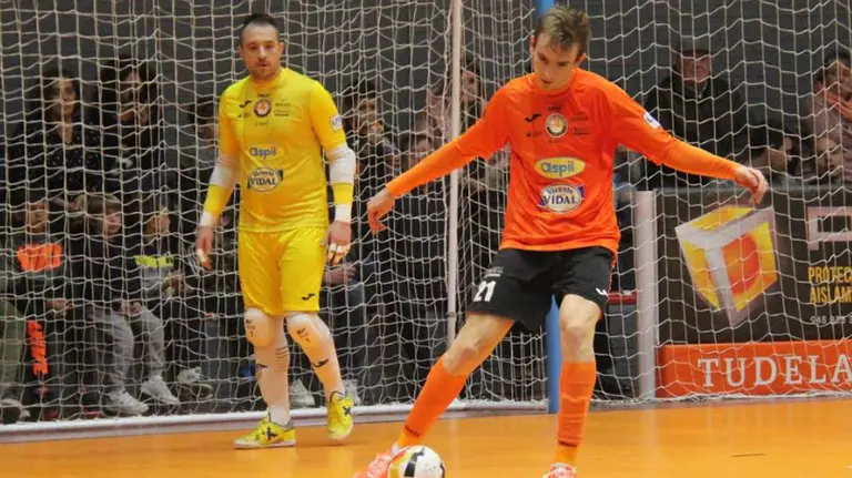 Sergio González, jugador del Ribera Navarra de fútbol sala CEDIDA