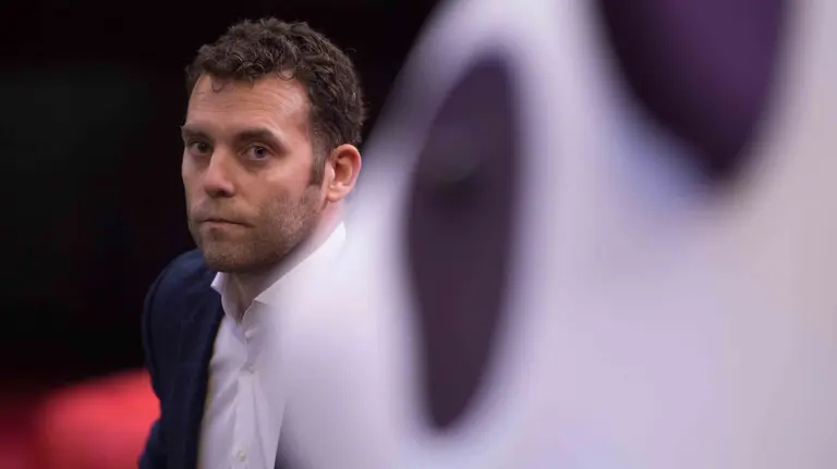 GRAFCAV343. PAMPLONA (ESPAÑA), 11/12/2018.- El Presidente de la Federación Española de Gimnasia, Jesús Carballo en la presentación del Campeonato de España de gimnasia rítmica que se desarrollará en el Navarra Arena entre el 14 y el 16 de diciembre. EFE/Iñaki Porto