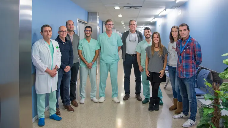 Equipo médico de la Unidad de Endoscopia del Servicio de Aparato Digestivo del CHN. GOBIERNO DE NAVARRA