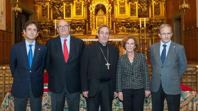 De izquierda a derecha Ricardo Fernández, Agustín Guibert, Francisco Pérez, Icíar Astiasarán