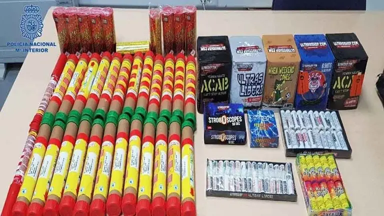 Material pirot&eacute;cnico incautado en Pamplona POLIC&Iacute;A NACIONAL