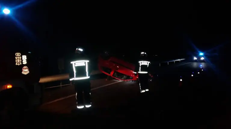 Accidente por atropello de tres jabalíes BOMBEROS DE NAVARRA