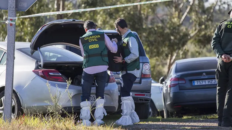 Miembros de la Guardia Civil actúan en la investigación de la muerte de Laura Luelmo EUROPA PRESS