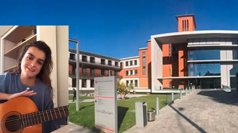 La pamplonesa Amaia Romero ha interpretado una nana a los pacientes de San Juan de Dios