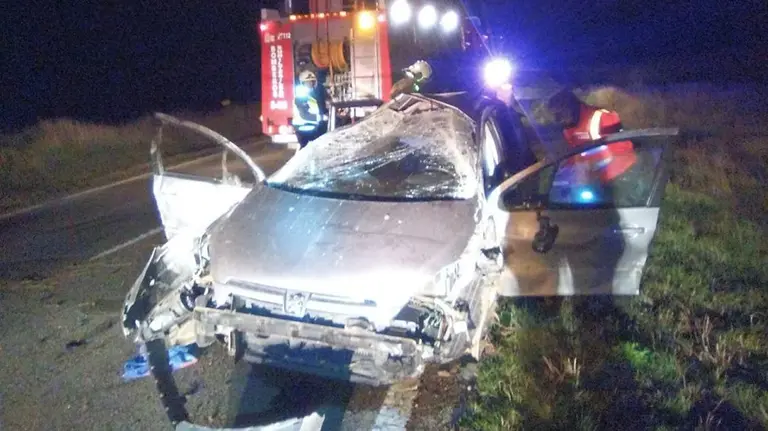 Accidente en Tafalla BOMBEROS DE NAVARRA