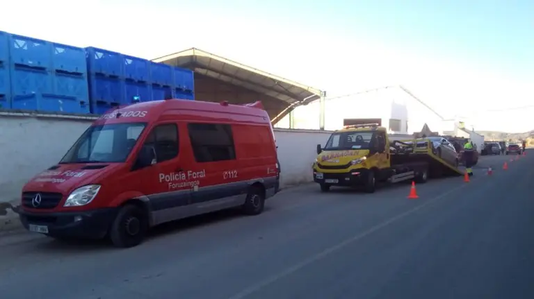 Accidente en Tudela (2) POLICÍA FORAL