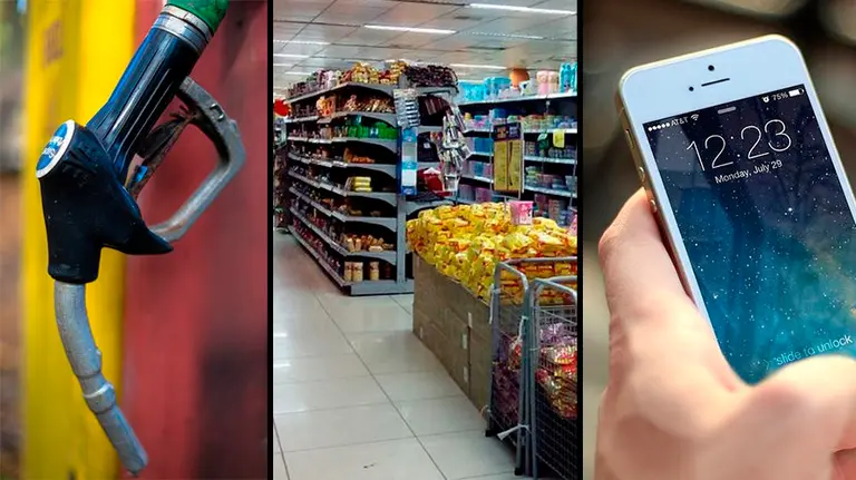 Subidas de precio en carburantes, la cesta de la compra y la telefonía ARCHIVO