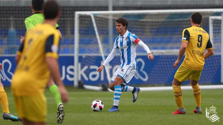 Partido del CD Izarra en los campos de Zubieta. Foto Real Sociedad.