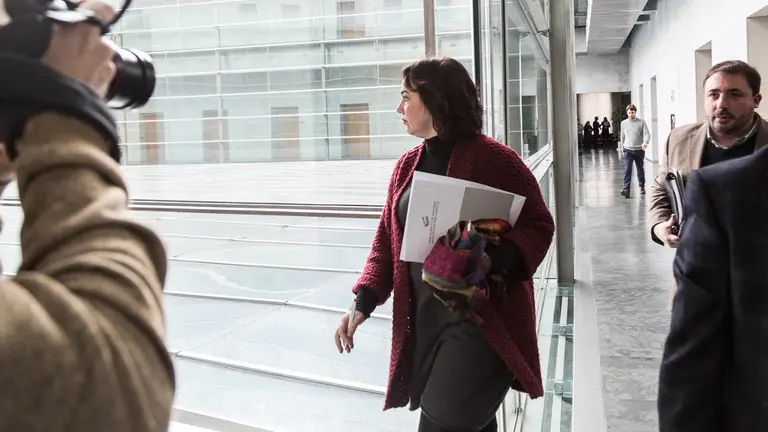 Salida de la reunión de la Mesa y Junta de Portavoces del Parlamento de Navarra (16). IÑIGO ALZUGARAY