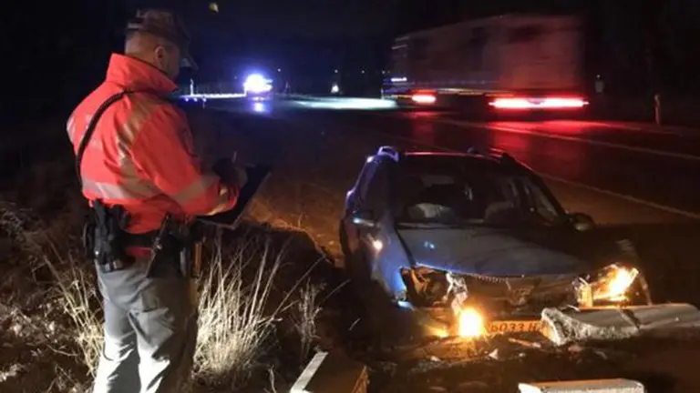 Accidente de tráfico en Cadreita POLICÍA FORAL