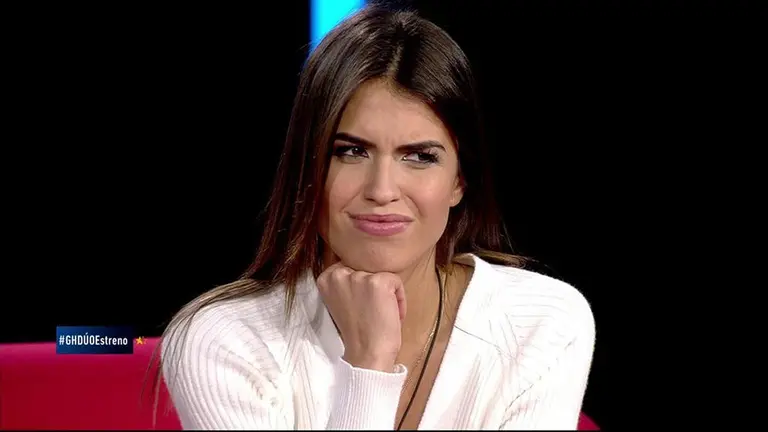 La pamplonesa Sofía Suescun durante la gala de estreno de GH DÚO en el programa en el que concursa con su exnovio Alejandro Albalá TELECINCO