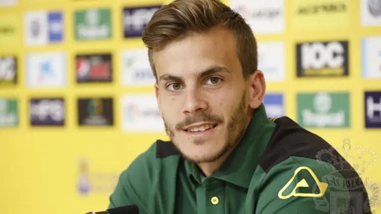 Eric Curbelo es jugador del conjunto insular. Web UD Las Palmas.