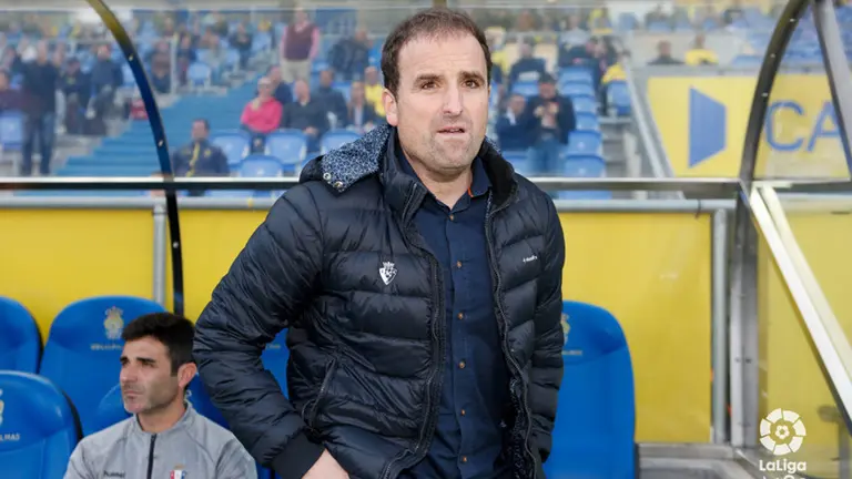 Jagoba Arrasate. Imagen del partido UD Las Palmas - C.A. Osasuna. LA LIGA 123