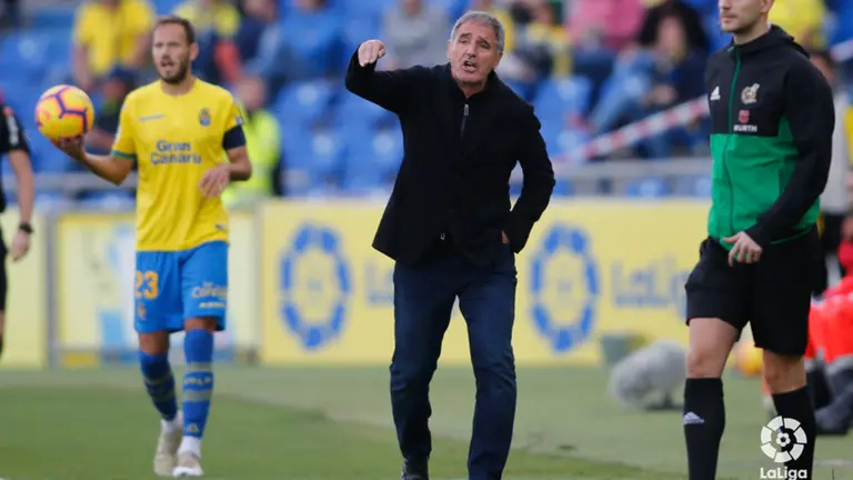 Paco Herrera. Imagen del partido UD Las Palmas - C.A. Osasuna. LA LIGA 123