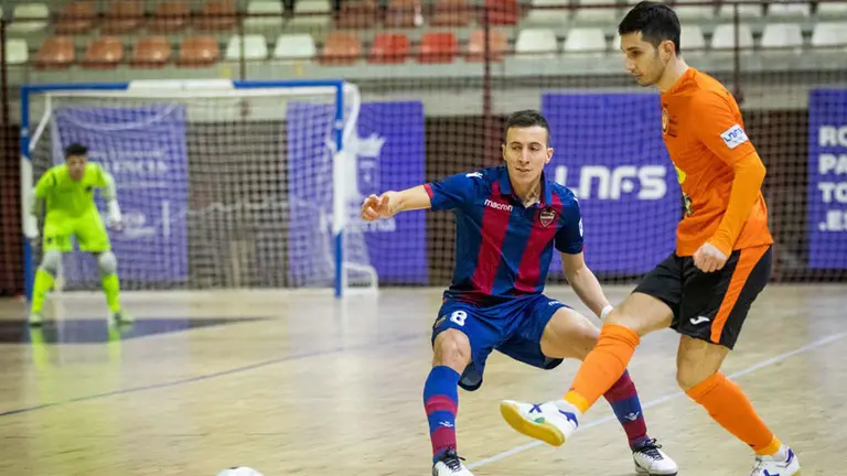 Imagen de un encuentro anterior entre Ribera Navarra y Levante CEDIDA