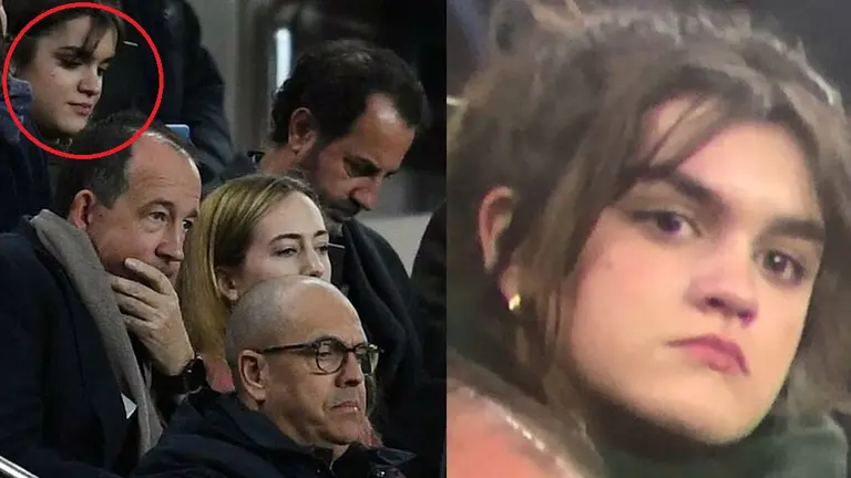 Imagen de la pamplonesa Amaia Romero en el palco del Camp Nou viendo el partido del Barça contra el Eibar junto a otros rostros famosos como Andrés Iniesta y Eduardo Noriega TWITTER2