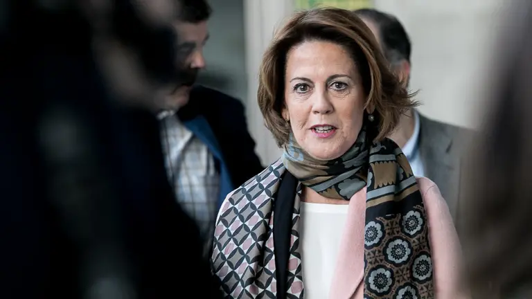 Comparecencia de la expresidenta del Gobierno de Navarra, Yolanda Barcina, en la comisión de investigación sobre Caja Navarra en el Parlamento foral (09). IÑIGO ALZUGARAY