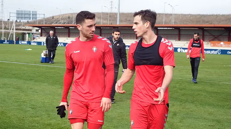 Kike Barja e Íñigo Pérez en Tajonar