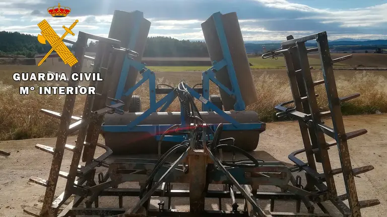 El apero sustraido en Lerín. GUARDIA CIVIL